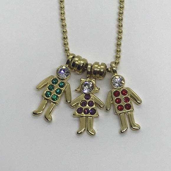 Gsc Jewelry - Girl and boys GSC pendants Long Ball chain necklace 29 Inches Red Green Purple